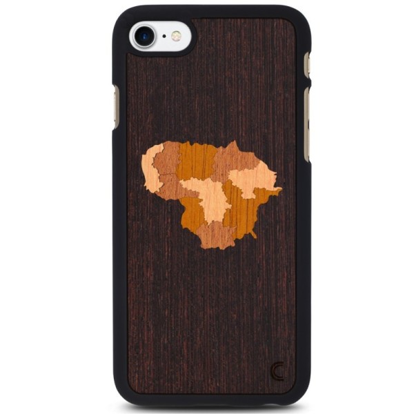 „Crafted Cover“ natūralaus medžio dėklas - Lietuva (iPhone 7 / 8 / SE 2020 / SE 2022)