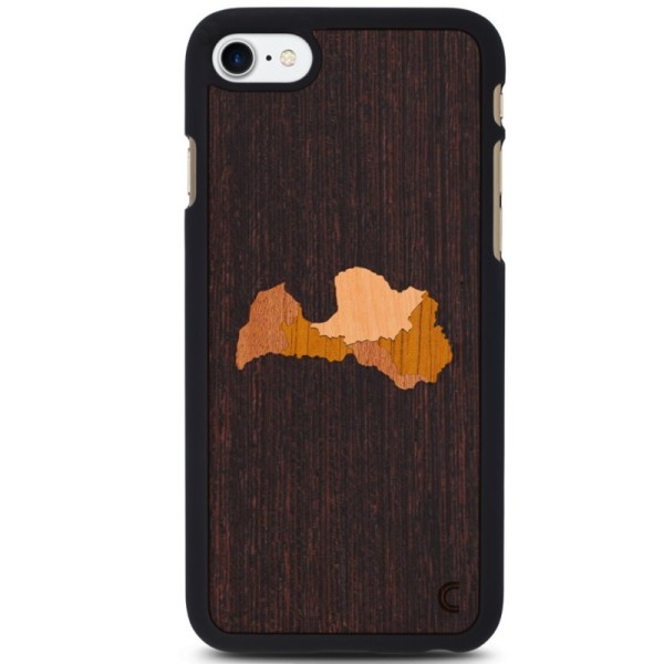 „Crafted Cover“ dabīga koka apvalks - Latvija (iPhone 7 / 8 / SE 2020 / SE 2022)