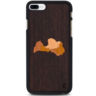 Apple iPhone 7 Plus (iPhone 8 Plus) „Crafted Cover“ Latvija dabīga koka telefona apvalks / Vacins.lv