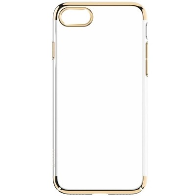 Apple iPhone 7 (iPhone 8) Baseus Glitter dzidrs (caurspīdīgs) zelta plastmasas apvalks / Vacins.lv