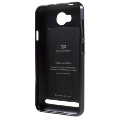 Huawei Y3 II (Huawei Y3 2) Mercury melns cieta silikona (TPU) apvalks / vacins.lv