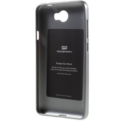 Huawei Y5 II (Huawei Y5 2) pilkas Mercury kieto silikono (TPU) dėklas - nugarėlė / Priedai.lt
