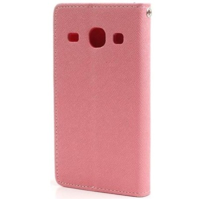 Samsung Galaxy Core (i8260, i8262) „Mercury“ atvērams rozs ādas futrālis - maciņš / Vacins.lv