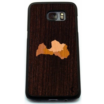Samsung Galaxy S7 (G930) „Crafted Cover“ Latvija dabīga koka telefona apvalks / Vacins.lv