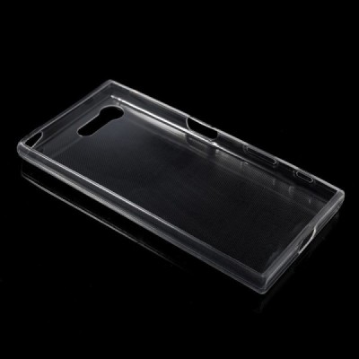 Sony Xperia X Compact (F5321) dzidrs (caurspīdīgs) cieta silikona TPU pasaulē planākais apvalks / Vacins.lv