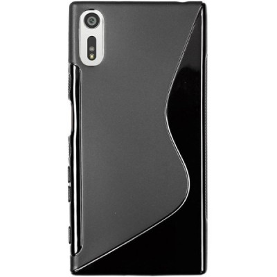 Sony Xperia XZ (Xperia XZs) cieta silikona (TPU) melns apvalks / vacins.lv