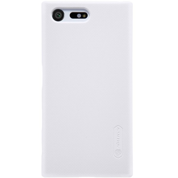 „Nillkin“ Frosted Shield apvalks - balts + ekrāna aizsargplēve (Xperia X Compact)