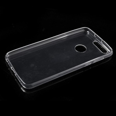 Honor 8 (Huawei Honor 8) dzidrs (caurspīdīgs) cieta silikona TPU pasaulē planākais pelēks apvalks / Vacins.lv