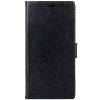 Sony Xperia X Compact (F5321) atvēramais ādas melns maciņš (maks) / Vacins.lv