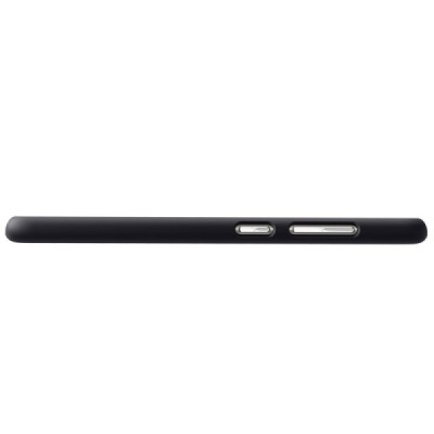 Asus Zenfone 3 5.5 (ZE552KL) Nillkin Frosted Shield melns plastmasas apvalks + ekrāna aizsargplēve / Vacins.lv