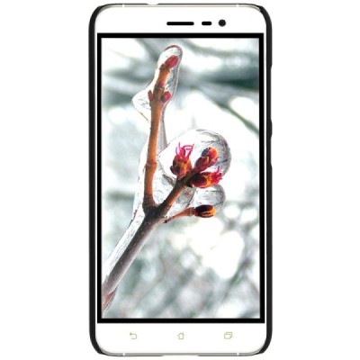 Asus Zenfone 3 5.2 (ZE520KL) Nillkin Frosted Shield melns plastmasas apvalks / vacins.lv