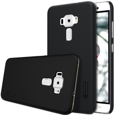 Asus Zenfone 3 5.2 (ZE520KL) Nillkin Frosted Shield melns plastmasas apvalks / vacins.lv