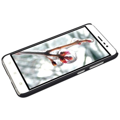 Asus Zenfone 3 5.2 (ZE520KL) Nillkin Frosted Shield melns plastmasas apvalks / vacins.lv