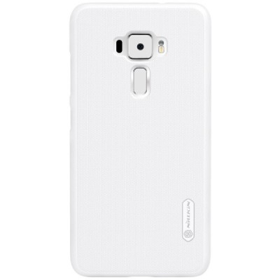 Asus Zenfone 3 5.2 (ZE520KL) Nillkin Frosted Shield balts plastmasas apvalks + ekrāna aizsargplēve / Vacins.lv