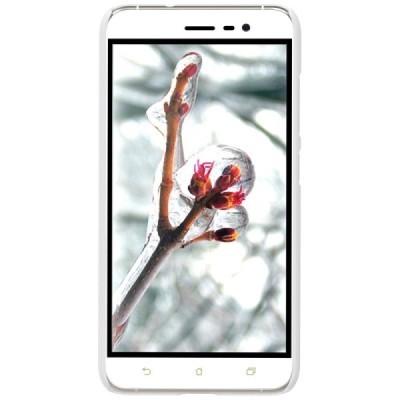 Asus Zenfone 3 5.2 (ZE520KL) Nillkin Frosted Shield balts plastmasas apvalks + ekrāna aizsargplēve / Vacins.lv
