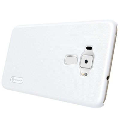 Asus Zenfone 3 5.2 (ZE520KL) Nillkin Frosted Shield balts plastmasas apvalks + ekrāna aizsargplēve / Vacins.lv