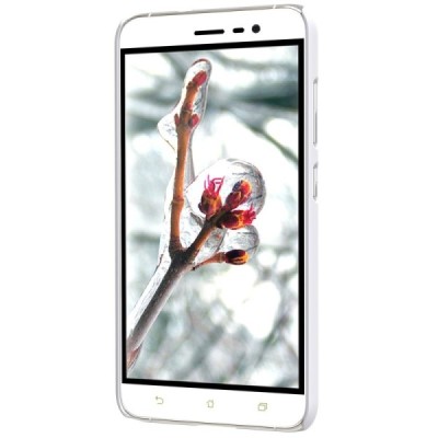 Asus Zenfone 3 5.2 (ZE520KL) Nillkin Frosted Shield balts plastmasas apvalks + ekrāna aizsargplēve / Vacins.lv