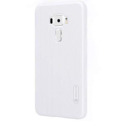 Asus Zenfone 3 5.2 (ZE520KL) Nillkin Frosted Shield balts plastmasas apvalks + ekrāna aizsargplēve / Vacins.lv