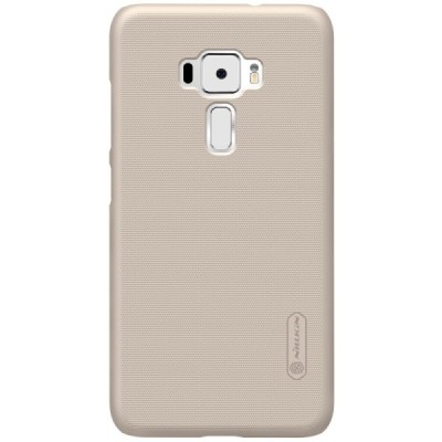 Asus Zenfone 3 5.2 (ZE520KL) Nillkin Frosted Shield zelta plastmasas apvalks + ekrāna aizsargplēve / Vacins.lv