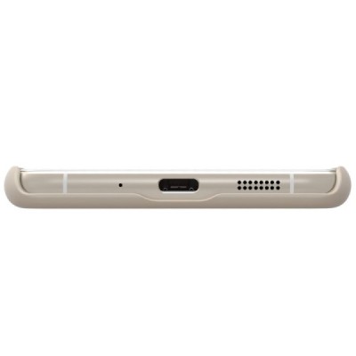 Asus Zenfone 3 5.2 (ZE520KL) Nillkin Frosted Shield auksinis plastikinis dėklas + apsauginė ekrano plėvelė / Priedai.lt