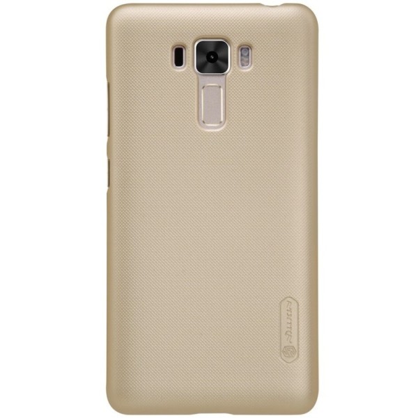 „Nillkin“ Frosted Shield dėklas - auksinis + apsauginė ekrano plėvelė (Zenfone 3 Laser)
