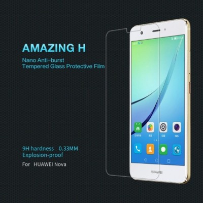 Huawei Nova Nillkin 9H Tempered Glass ekrāna aizsargstikls / Vacins.lv