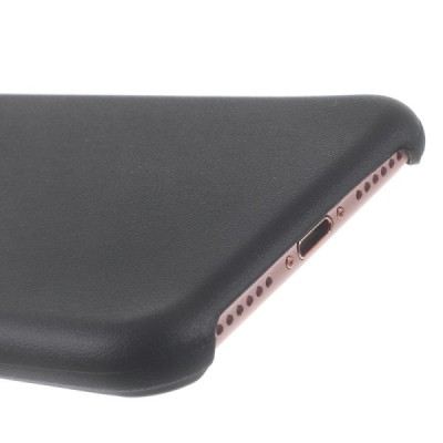 Apple iPhone 7 (iPhone 8) cieta silikona (TPU) melns apvalks / vacins.lv