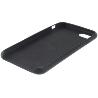 Apple iPhone 7 (iPhone 8) cieta silikona (TPU) melns apvalks / vacins.lv