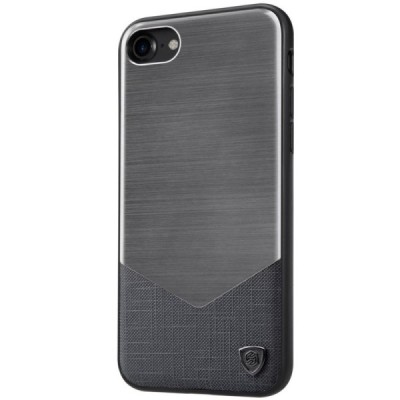 Apple iPhone 7 (iPhone 8) Nillkin Lensen prabangus juodas dėklas (dėkliukas) / Priedai.lt