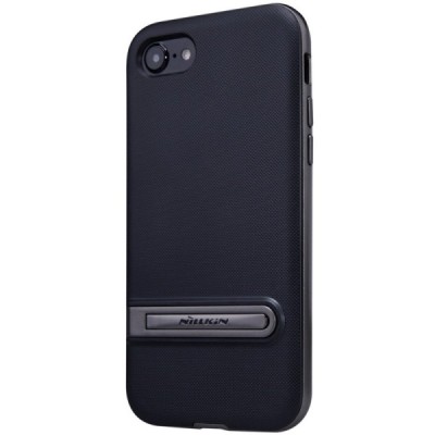 Nillkin Youth Kickstand pastiprinātas aizsardzības melns apmales melnā krāsā Apple iPhone 7 (iPhone 8) apvalks / Vacins.lv