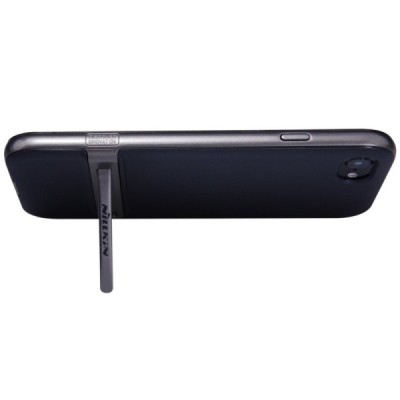 Nillkin Youth Kickstand pastiprinātas aizsardzības melns apmales melnā krāsā Apple iPhone 7 (iPhone 8) apvalks / Vacins.lv