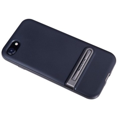 Nillkin Youth Kickstand pastiprinātas aizsardzības melns apmales melnā krāsā Apple iPhone 7 (iPhone 8) apvalks / Vacins.lv