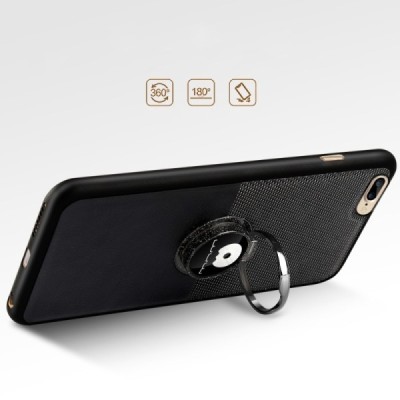 WUW Kickstand Apple iPhone 7 (iPhone 8) juodas plastikinis dėklas / Priedai.lt
