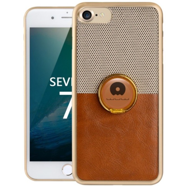 „WUW“ Kickstand dėklas - rudas (iPhone 7 / 8 / SE 2020 / SE 2022)