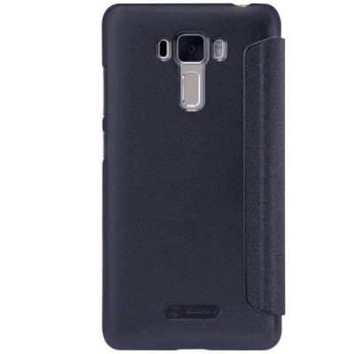 Asus Zenfone 3 Laser (ZC551KL) pilkas odinis atverčiamas Nillkin Sparkle dėklas / Priedai.lt