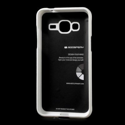 Samsung Galaxy J3 2016 (J310) baltas Mercury kieto silikono (TPU) dėklas / Priedai.lt