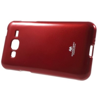 Samsung Galaxy J3 2016 (J310) raudonas Mercury kieto silikono (TPU) dėklas / Priedai.lt