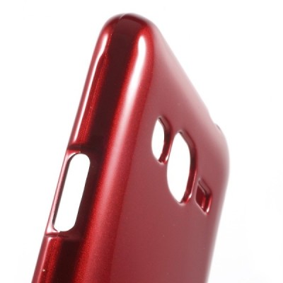 Samsung Galaxy J3 2016 (J310) raudonas Mercury kieto silikono (TPU) dėklas / Priedai.lt