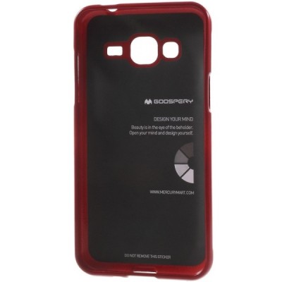 Samsung Galaxy J3 2016 (J310) raudonas Mercury kieto silikono (TPU) dėklas / Priedai.lt