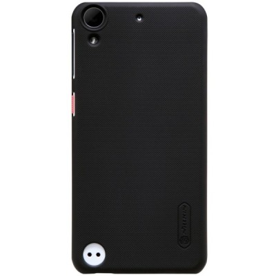 HTC Desire 530 (Desire 630) Nillkin Frosted Shield melns plastmasas apvalks + ekrāna aizsargplēve / Vacins.lv
