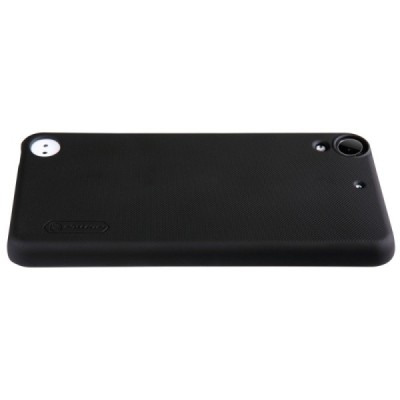 HTC Desire 530 (Desire 630) Nillkin Frosted Shield melns plastmasas apvalks + ekrāna aizsargplēve / Vacins.lv