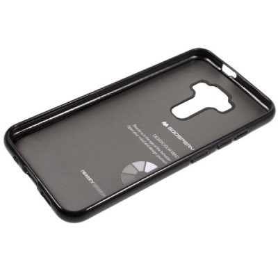 Asus Zenfone 3 5.2 (ZE520KL) Mercury melns cieta silikona (TPU) futrālis / Vacins.lv