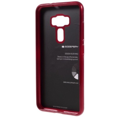 Asus Zenfone 3 5.5 (ZE552KL) Mercury sarkans cieta silikona (TPU) futrālis / Vacins.lv