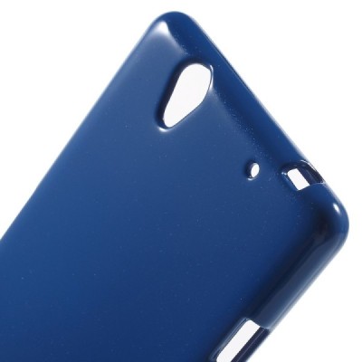 Sony Xperia C4 (E5303, E5306, E5353) Mercury tumši zils cieta silikona (TPU) futrālis / Vacins.lv