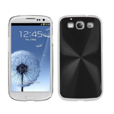 Samsung Galaxy S3 i9300 plastmasas cd stila melns apvalks / vacins.lv