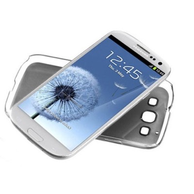 Samsung Galaxy S3 i9300 plastmasas cd stila melns apvalks / vacins.lv
