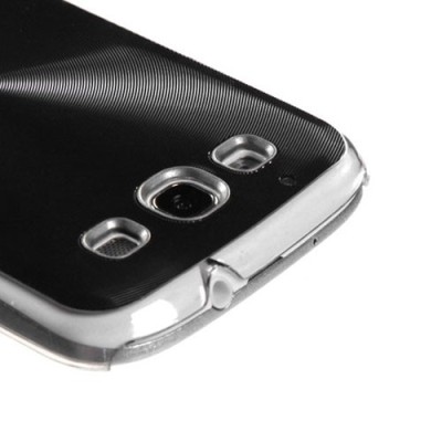 Samsung Galaxy S3 i9300 plastmasas cd stila melns apvalks / vacins.lv