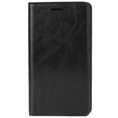 Asus Zenfone 3 5.2 (ZE520KL) atvēramais ādas melns maciņš (maks) / Vacins.lv