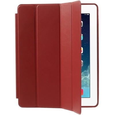 Apple iPad 2 / 3 / 4 klasisks atvēramais sarkans futrālis / Vacins.lv