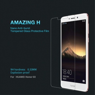 Huawei Honor 6X „Nillkin“ Amazing 9H Tempered Glass sustiprintos apsaugos apsauginis ekrano stiklas 0.2 mm / Priedai.lt